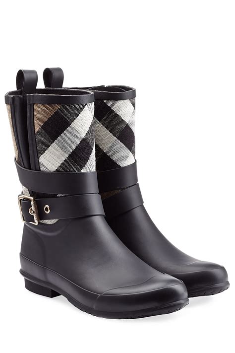 burberry black rain boots|burberry rain boots lowest price.